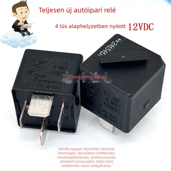 Autó relé V23136-J6-X48, 4-tűs, 61.36 6 901, 12V DC, Normálisan nyitott