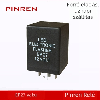 5 tűs autó LED villogó relé, 12V EP27 PRFLASHER