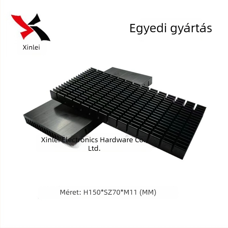 Alumínium profilú hűtő elektronikus alaplaphoz 150 × 70 × 11 mm