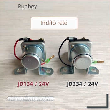 JD134/JD234 indító relé háromkerekű traktorhoz, 12V/24V, kompatibilis a Dongfeng Cummins 153-zal