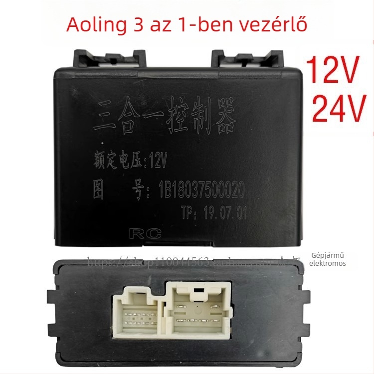 CTX Három az egyben vezérlő, villogó és ablaktörlő szüneteltető relé, 12V/24V