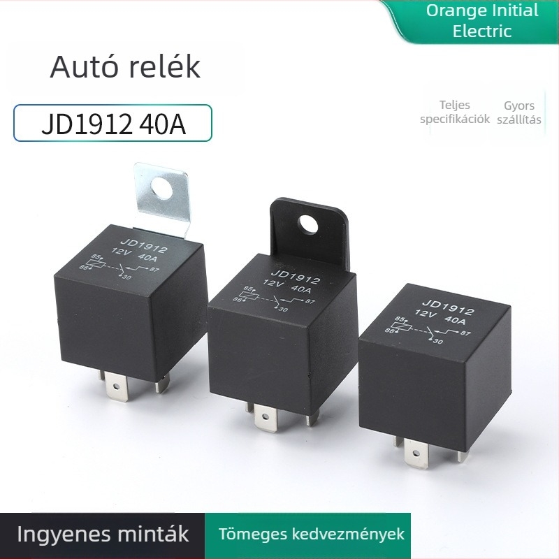 JD291240A autó relé, 12V–72V, 40A, jármű elektromos rendszereihez