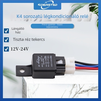 Koersted autóklímás relé 40A, hűtő elektronikus ventilátor, 4-pin csatlakozó, 12V/24V