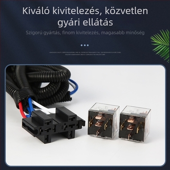 12V/24V autó fényszóró erősítő kábel H4 – közel- és távoli fény erősítéséhez