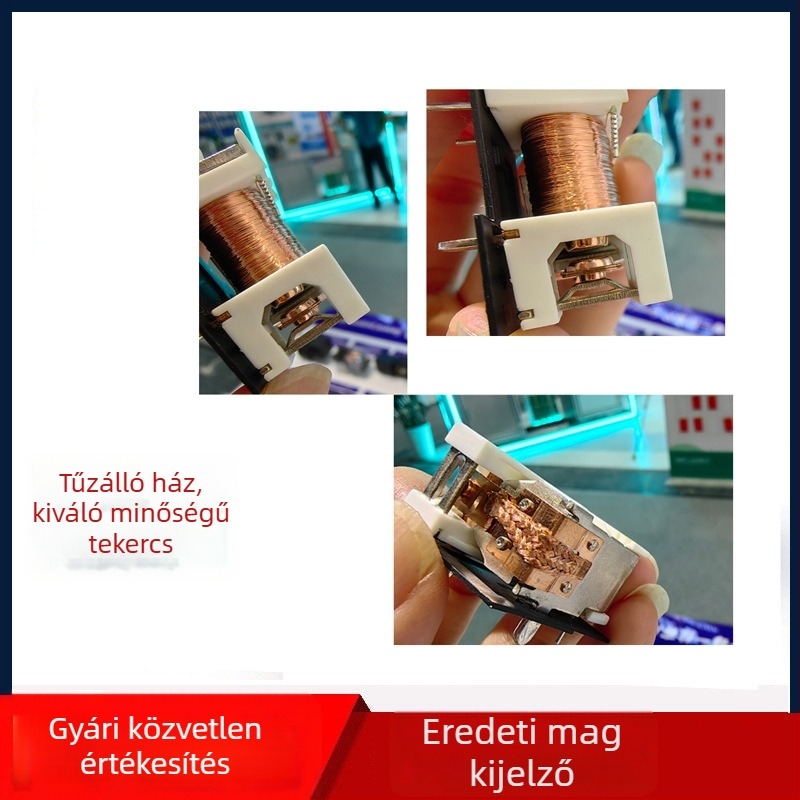 T90 relé, normálisan nyitott érintkezők, 50A, 4-tűs, 12V tekercs, autó töltőoszlophoz, nagy áramerősség
