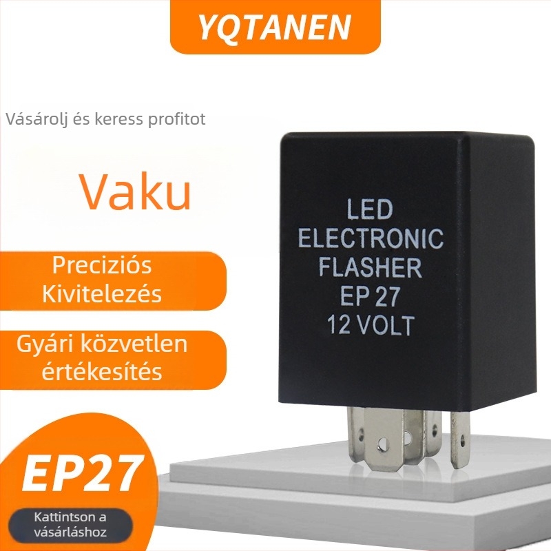 EP27 autó LED indexlámpa 5-tűs villogó relé