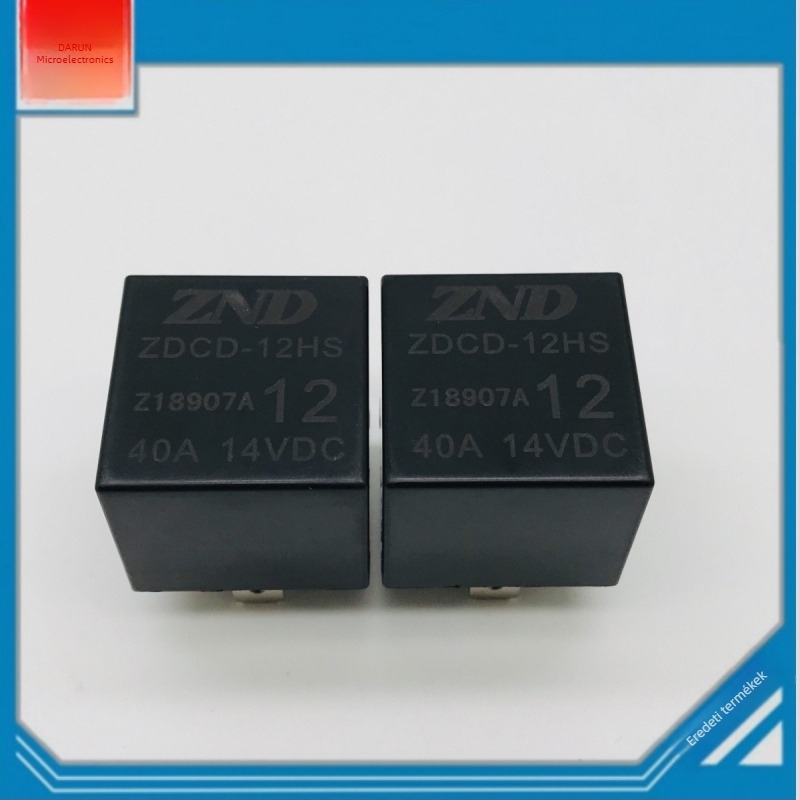 ZDCD-12HS 12V DC 4‑tűs autó relé normálisan nyitott érintkezővel, 40A ZND