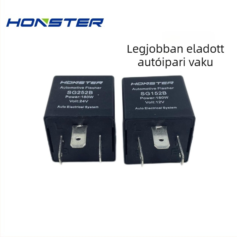 LED SG152B-12V Autóvillogó relé, elektronikus, 3-tűs, 12V/24V