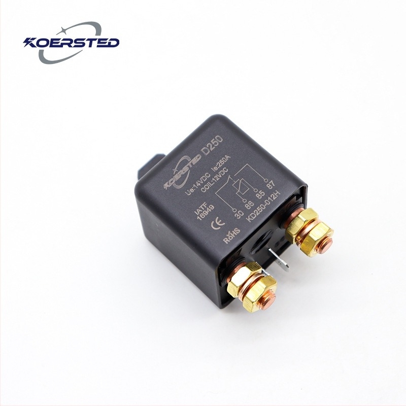 Koersted 250A 12V/24V nagyáramú autóindító relé tiszta réz tekercses