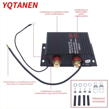 Univerzális RV kettős akkumulátor védő és izolátor, 12V-24V, 250A/200A/150A