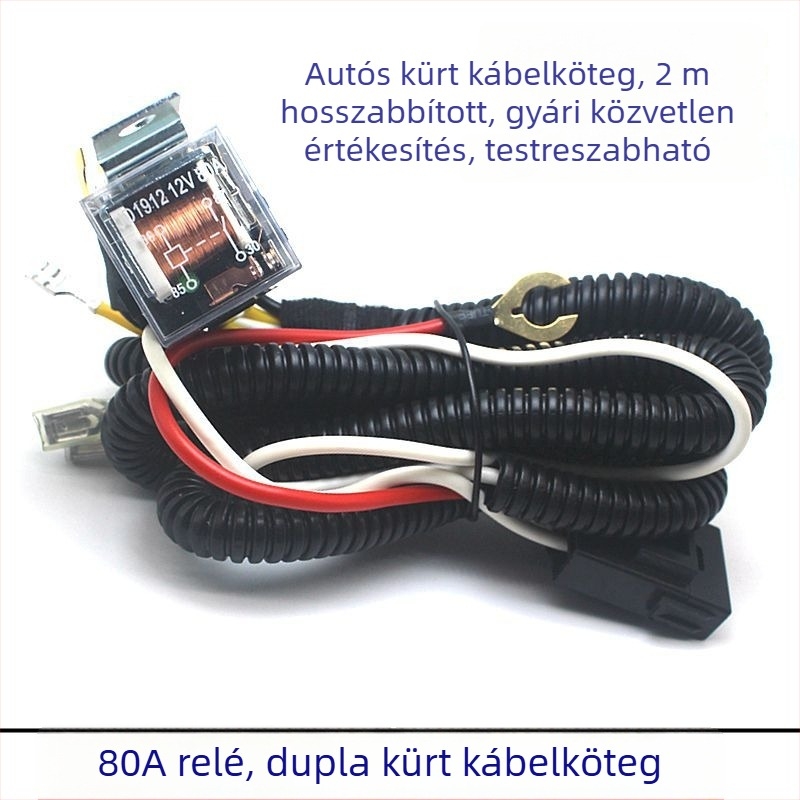 12V/24V autórelé, kábelköteg módosító készlet snail horn