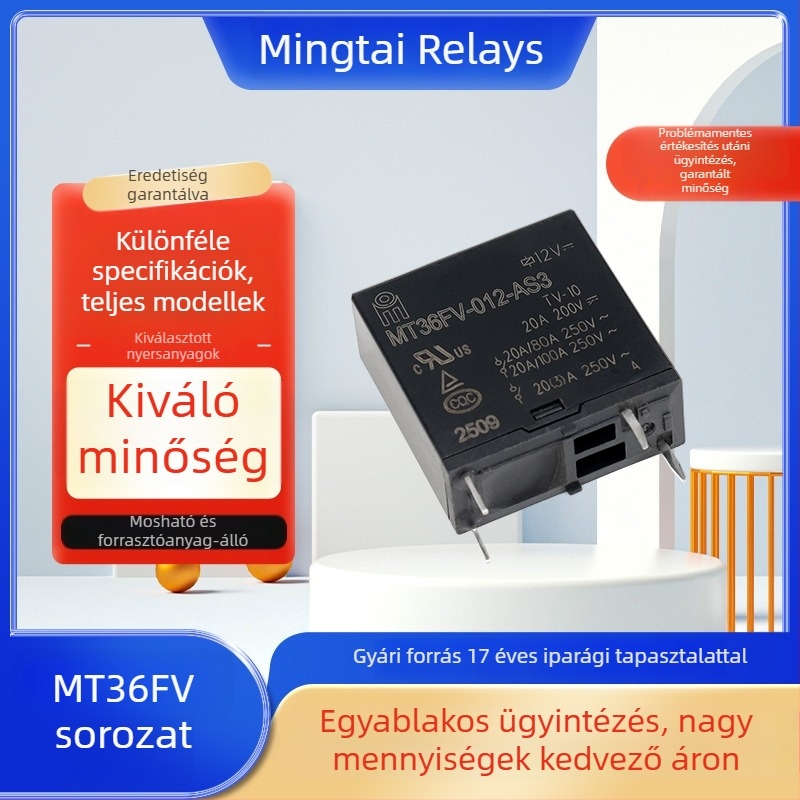 MT36FV Kis ívvédelmi relé, 20A elektromágneses relé, TV-10 motorvezérlő