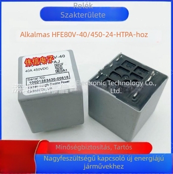 Magasfeszültségű kontaktor elektromos járművekhez HFE80V-40/450-24-HTPAJ, 40A, 450VDC