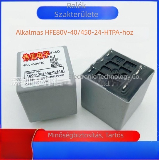 Magasfeszültségű kontaktor elektromos járművekhez HFE80V-40/450-24-HTPAJ, 40A, 450VDC