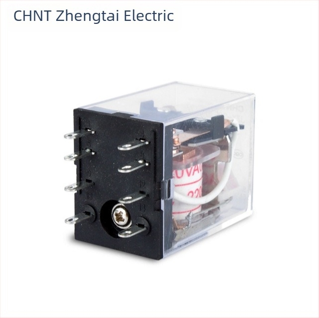 Chint kisméretű elektromágneses relé JZX-22F(D)/2Z LED kijelzővel