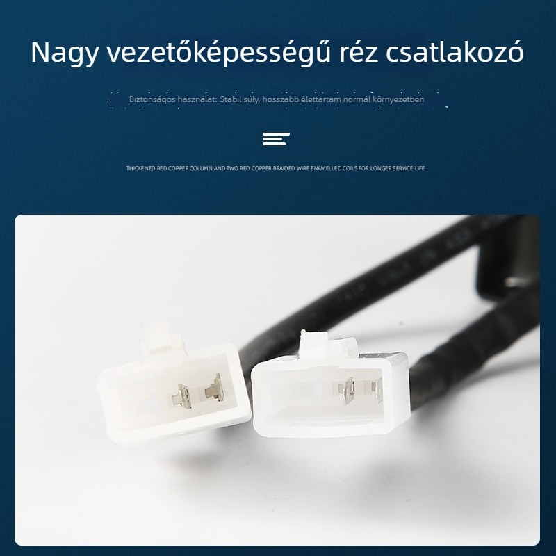 2-pontos LED villogó relé, 12V, 150W, vízálló és nedvességálló, rögzítő pánttal