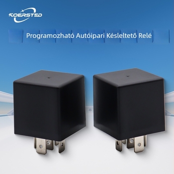 Koersted késleltető relé 12V/24V, testre szabható, 4-pin vagy 5-pin, NC nélkül