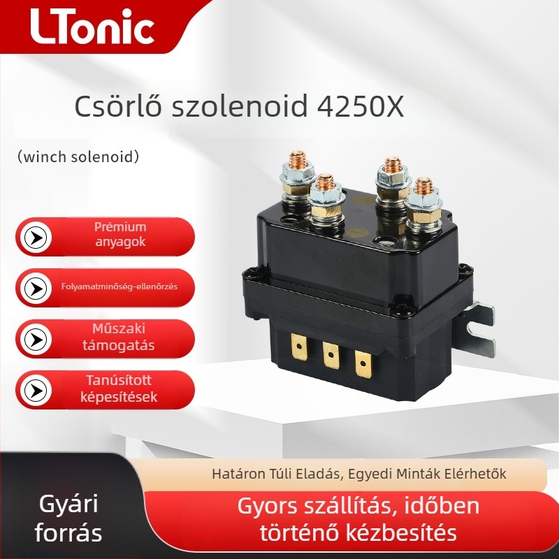 LR4250X integrált vízálló relé elektromos csörlőhöz, terepjárókhoz, 12V, 250A
