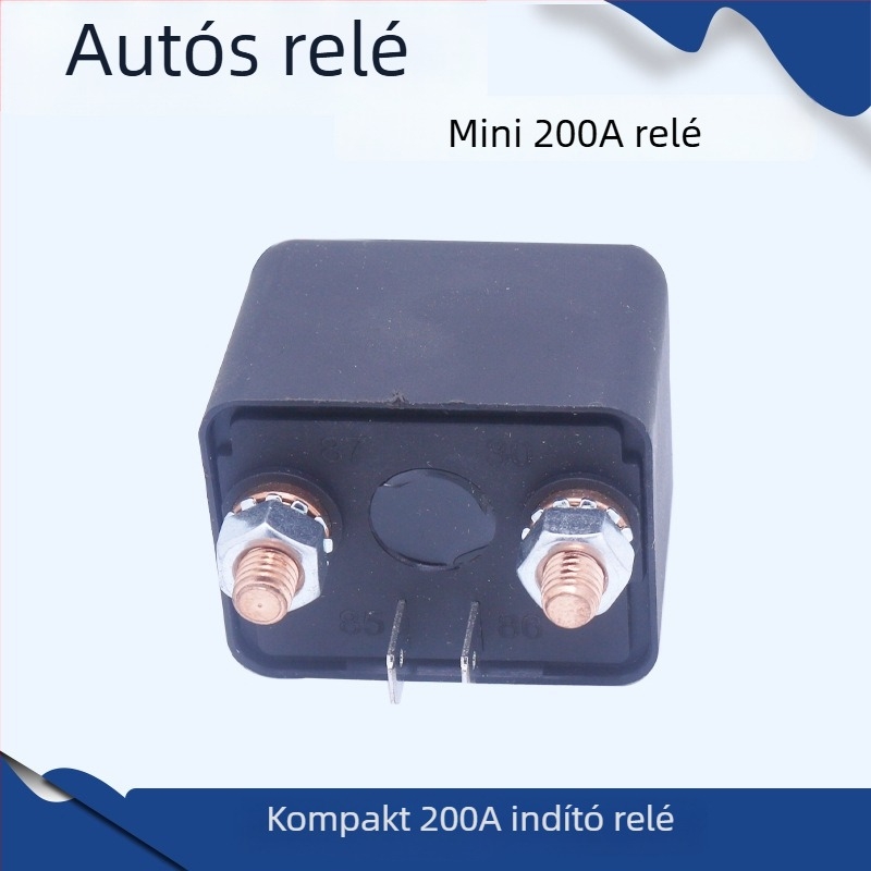 Kompakt autóvészindító energiaellátó relé, 12V/24V, 200A