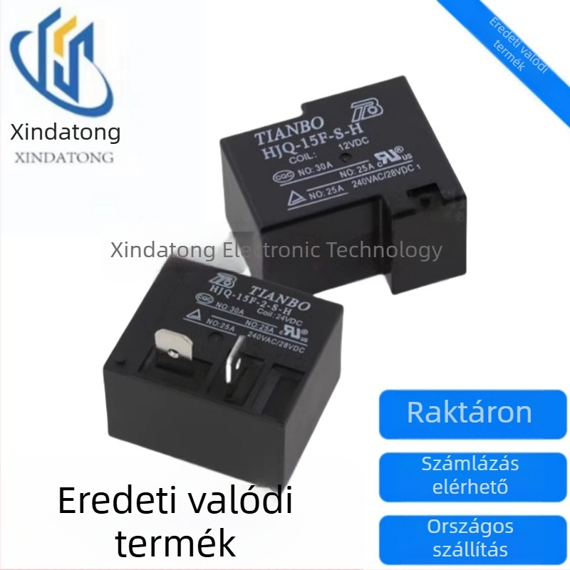 Tianbo relé HJQ-15F-1-S-Z 12V DC, 24V DC, 5V DC