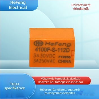 Narancssárga elektromágneses, kis méretű relé termosztáttal, 4100-vezérléssel, intelligens ajtózárhoz