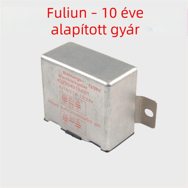 BENZ0332014203 villogó relé, 4DM 001 863-08, univerzális, 12V, 6 érintkezős, 85 perc