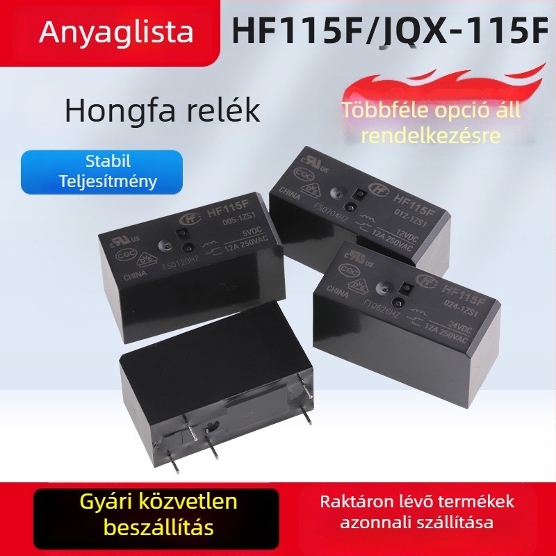 Hongfa HF115F/JQX-115F relé, 1ZS1 sorozat