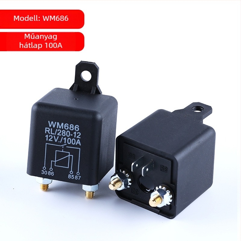 Személyre szabott autóindító relé 12V/24V WM686, 100A/120A/200A