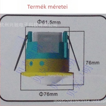 Beépített mennyezeti infravörös emberi jelenlét-érzékelő kapcsoló, nagy teljesítményű relével