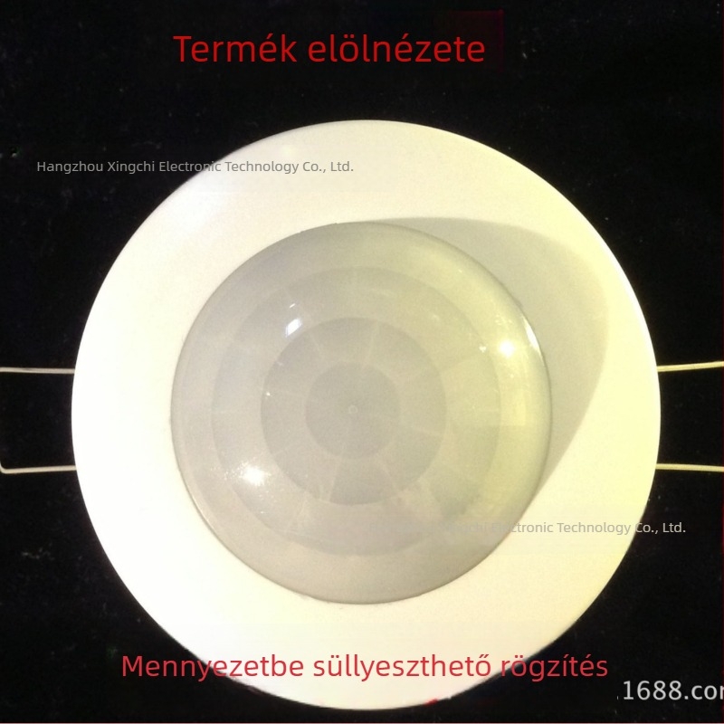 Beépített mennyezeti infravörös emberi jelenlét-érzékelő kapcsoló, nagy teljesítményű relével