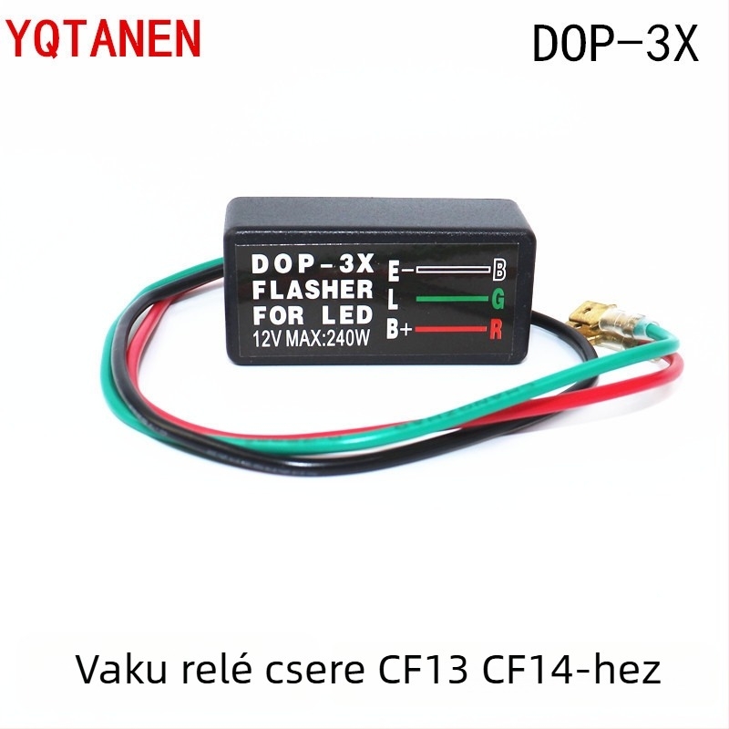 DOP-3X LED irányjelző relével a gyors villogás megelőzésére