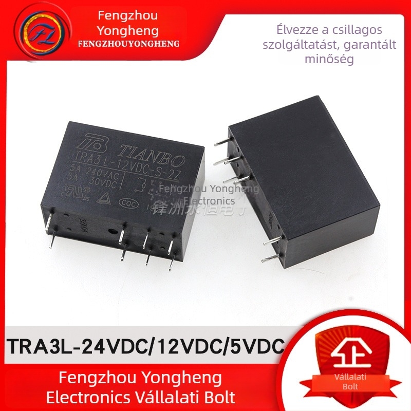 TIANBO teljesítmény-relé TRA3L-24VDC-S-2Z / TRA3L-12VDC-S-2Z / TRA3L-5VDC