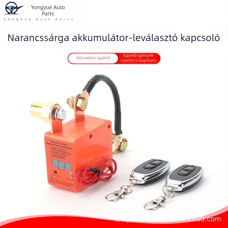 240A 12V távoli akkumulátor-kikapcsoló frissített intelligens feszültség-kikapcsoló relével járművekhez