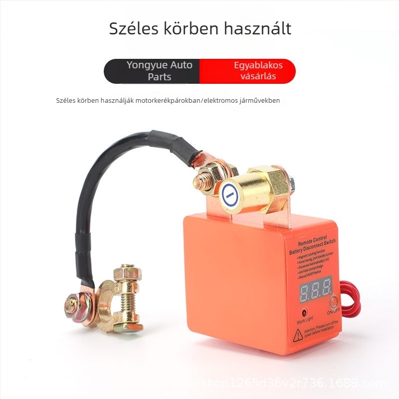 240A 12V távoli akkumulátor-kikapcsoló frissített intelligens feszültség-kikapcsoló relével járművekhez