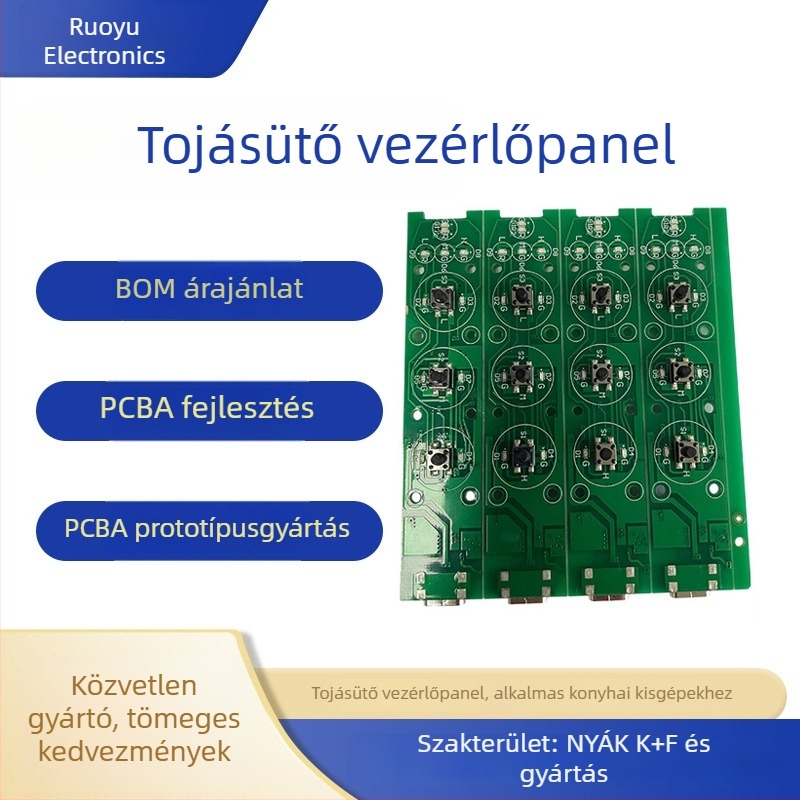 Tojásverő vezérlőpanel PCBA áramkörlap tervezése és fejlesztése – kis háztartási készülék