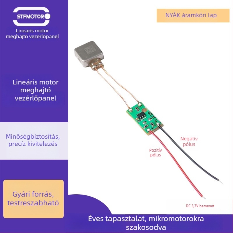 Lineáris motoros PCB tábla, brushless motor meghajtó modul, impulzus motor áramkör, DC 3.7V