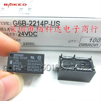G6B-2014P-US 24VDC 5A erőrelé, 6-tűs, 24V tekercs