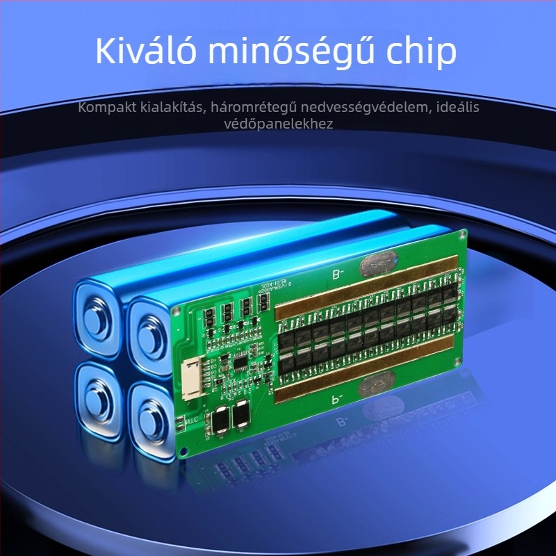 Négy soros LiFePO4 akkumulátorvédő panel 12.8V 60A világításhoz és energiatároláshoz – elektronikus áramkör