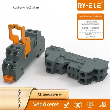 Rongyue IEDC RJ2S sorozat elektromágneses relé, keskeny kivitel, nagy teljesítmény, 8 tűs