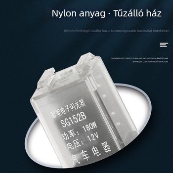 SG152B 12V/24V intelligens elektronikus villogó relé LED világításhoz, univerzális 3‑tűs autóvillogó relé