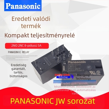 Panasonic JW2SN 24VDC / JW1FSN 12VDC mini erőrelé, 5/8 csatlakozó pin