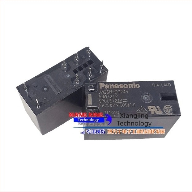 Panasonic JW2SN 24VDC / JW1FSN 12VDC mini erőrelé, 5/8 csatlakozó pin