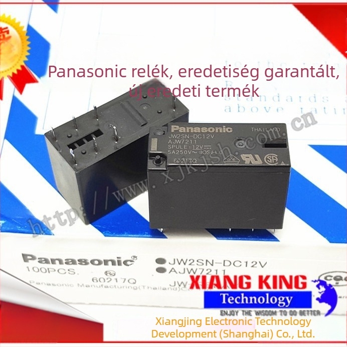 Panasonic JW2SN 24VDC / JW1FSN 12VDC mini erőrelé, 5/8 csatlakozó pin