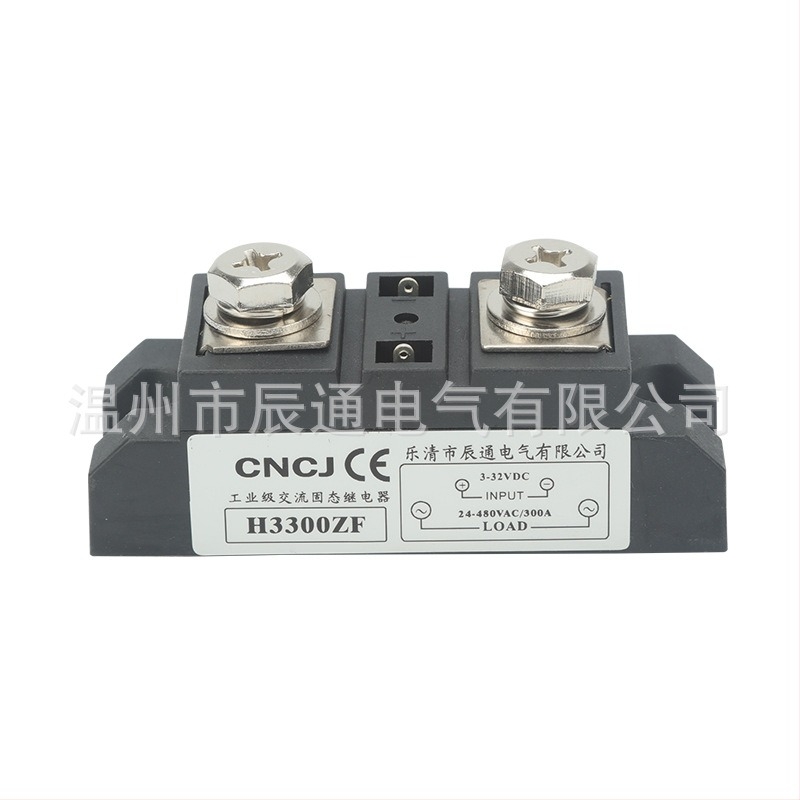 H3300ZF ipari minőségű szilárdtest relé DC-vezérléshez és AC automatizáláshoz, 100A, NO, bemeneti 3-32VDC