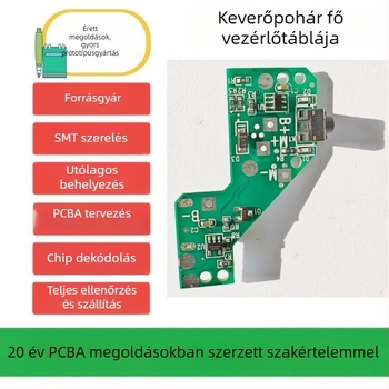 Elektronikus keverő PCB gyümölcslé pohárhoz és hordozható shakerhez – vezérlőpanel megoldás