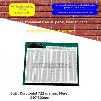 Syd-800 Kombinált kísérleti tábla, Áramkörös tábla, 240×300 mm, Nagy breadboard, Eredeti új
