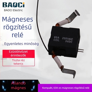 60A–80A mágneses zárórelé intelligens vezérlőkapcsolóhoz, nagy teljesítmény, nagy áramerősség, alacsony energiafogyasztás