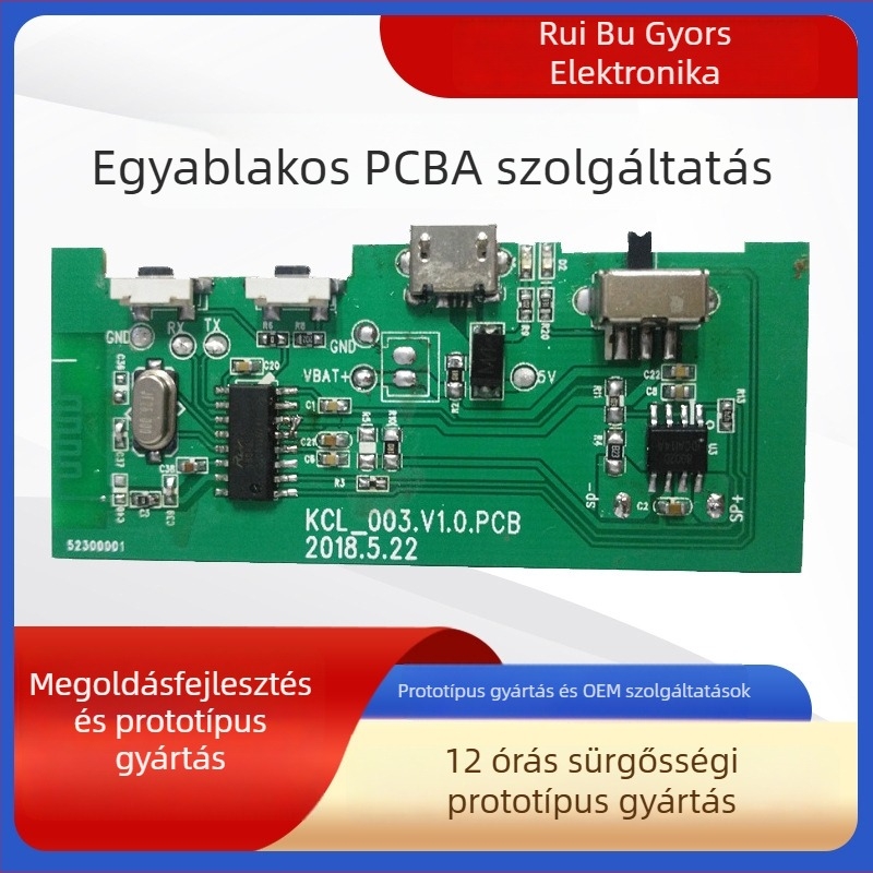 PCBA nyomtatott áramkörös panel SMT-forrasztással, késztermék feldolgozása és PCB visszafejtési megoldás fejlesztése