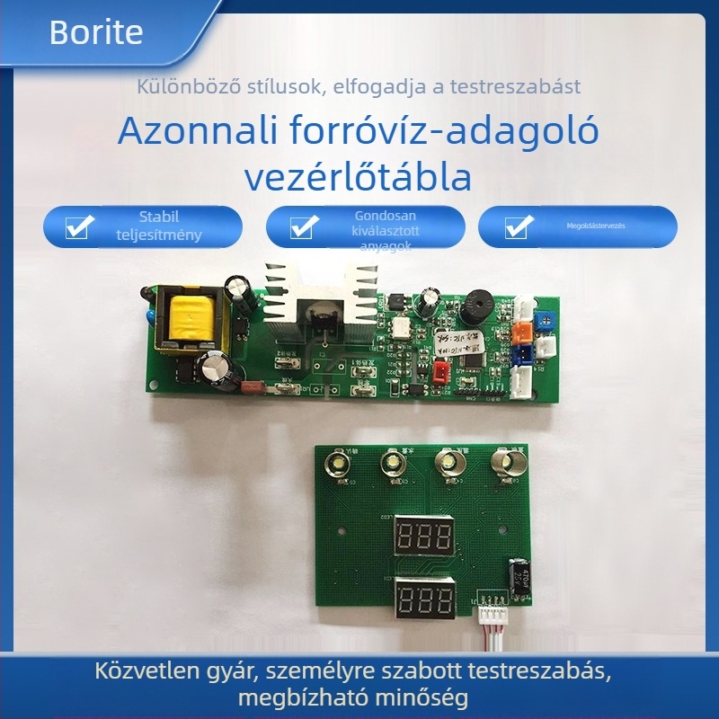 Személyre szabott négyfokozatú vezérlő PCB az azonnali melegvíz adagoló és csőhálózat rendszeréhez