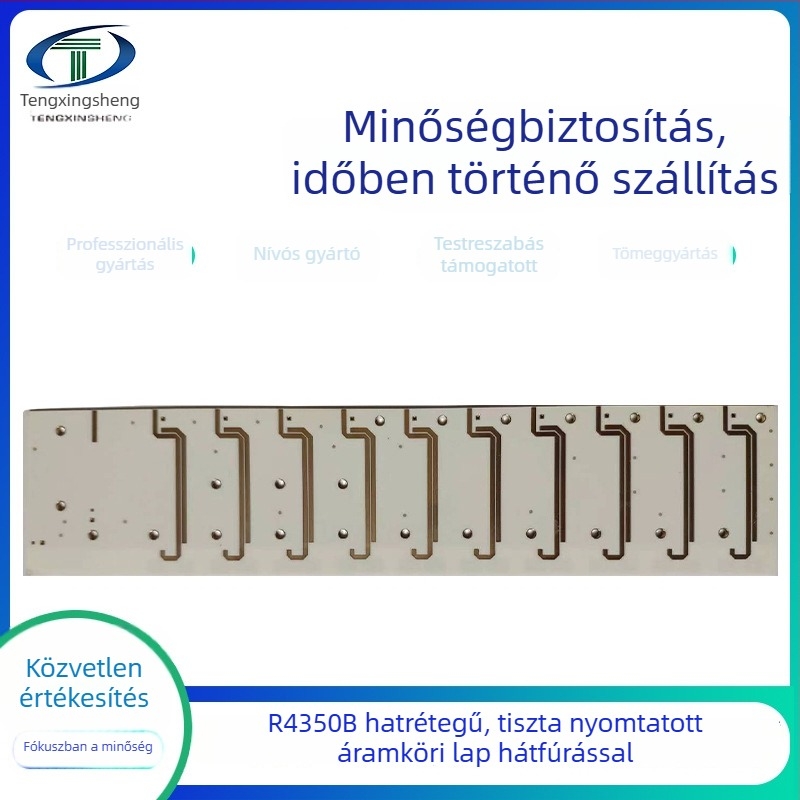 R4350B magas frekvenciájú kétoldalas PCB, rézbázisú alap, epoxigyanta izoláció, back-dr drilled prototípus PCB